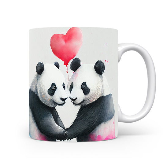 Hrnek s pandami 3D efektem