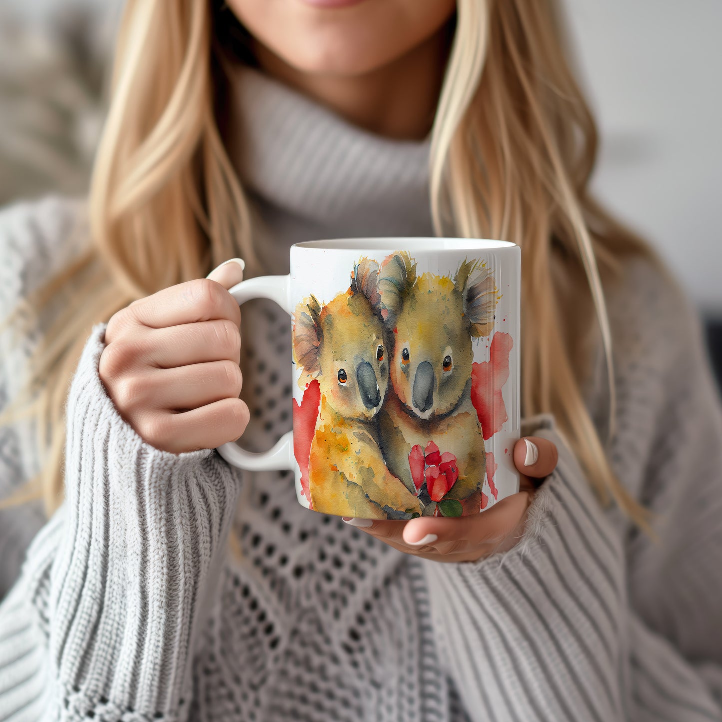 Hrnek s roztomilými koalami – roztomilým motivem