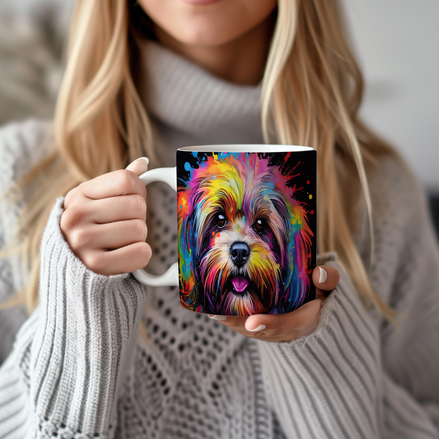 Hrnek se zářivým portrétem Havanese