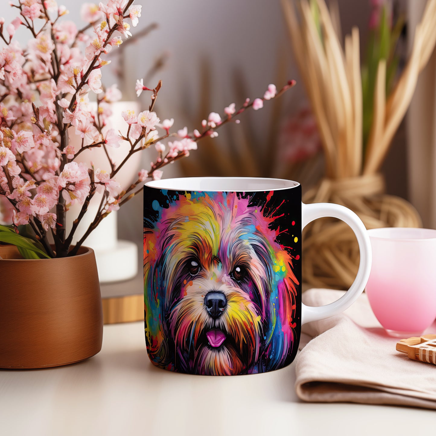 Hrnek se zářivým portrétem Havanese