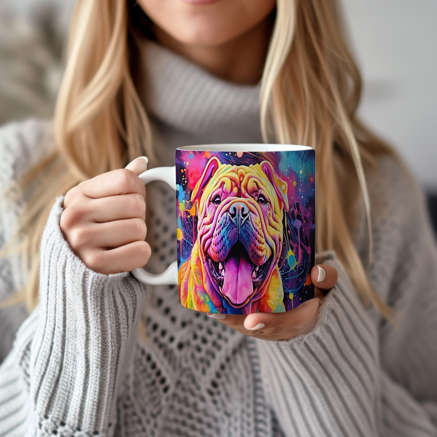 Hrnek s veselým úsměvem Shar pei