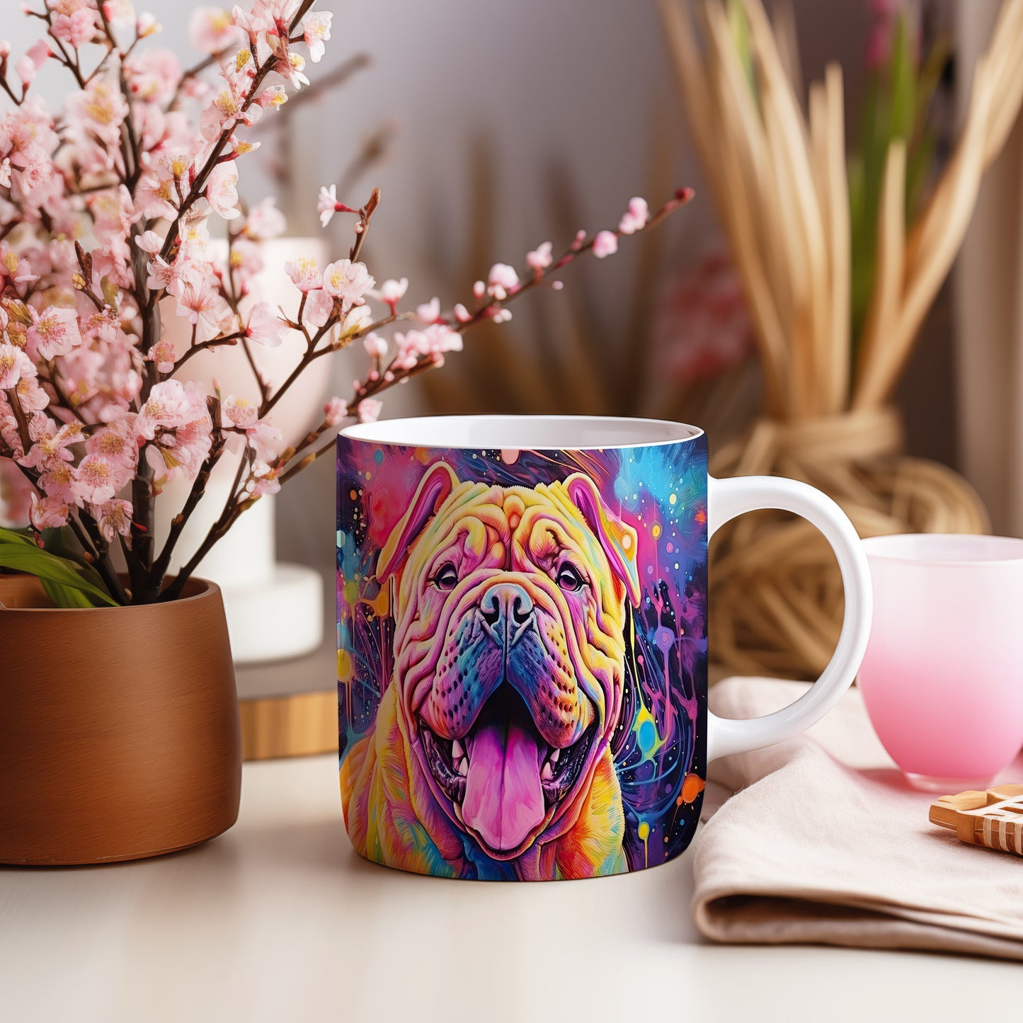 Hrnek s veselým úsměvem Shar pei