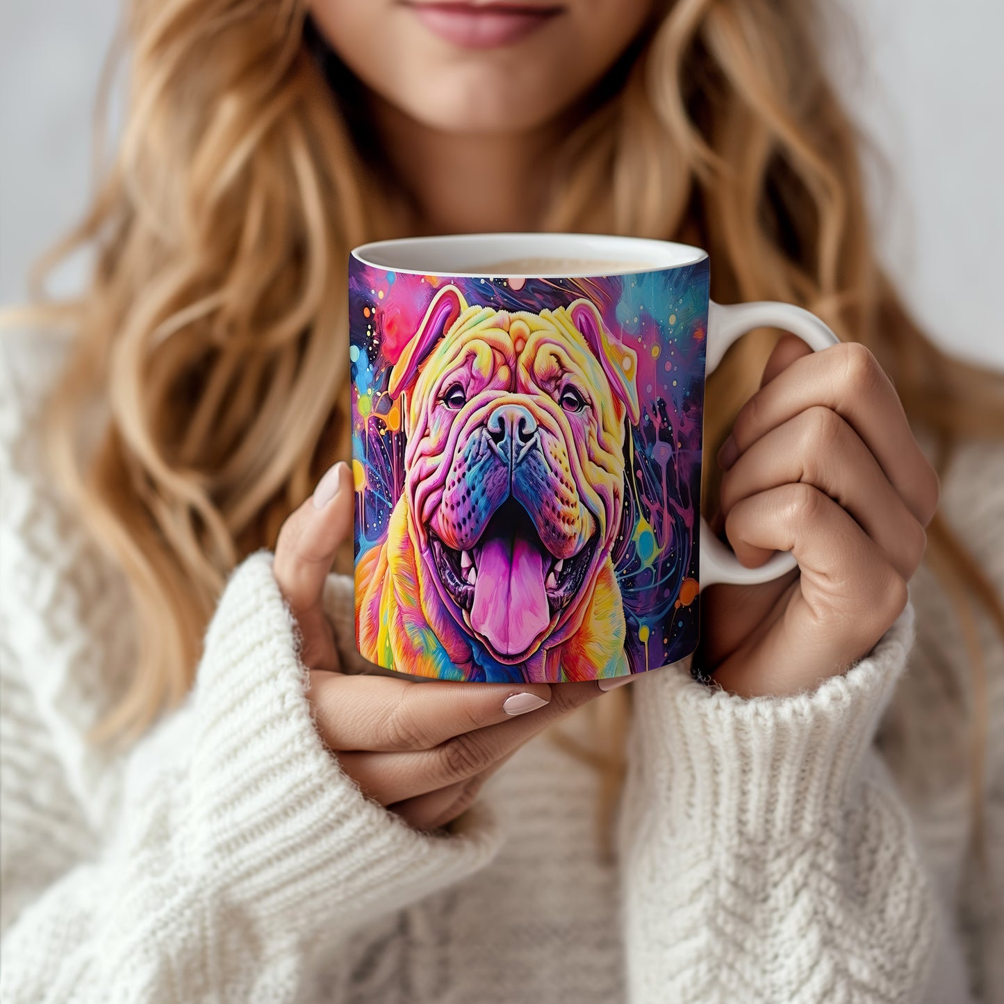 Hrnek s veselým úsměvem Shar pei