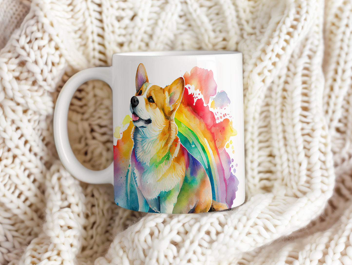 Hrnek s roztomilým corgi