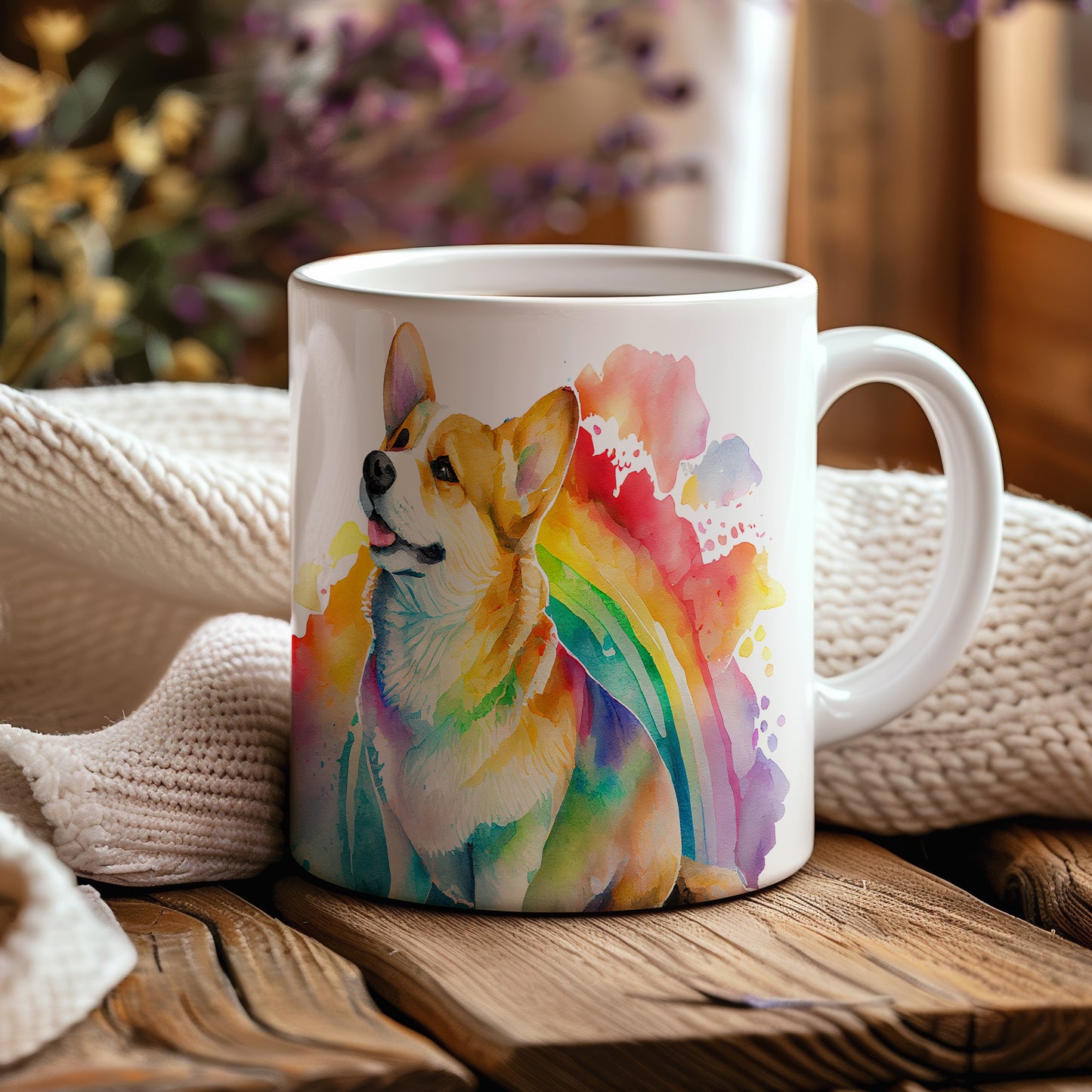 Hrnek s roztomilým corgi