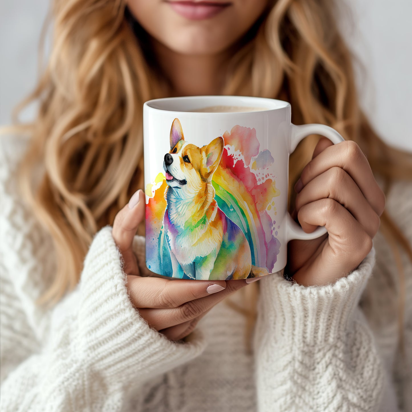 Hrnek s roztomilým corgi