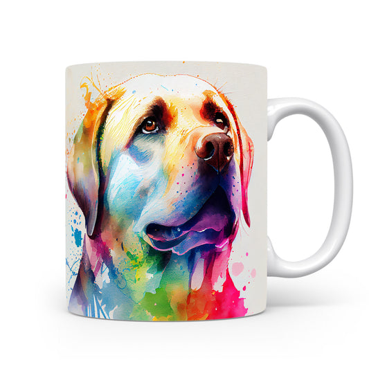 Hrnek s labradorem v pestrých barvách