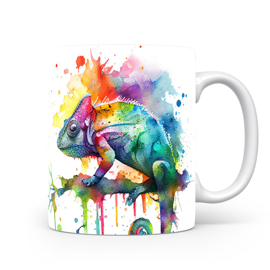 Hrnek s barevným chameleónem