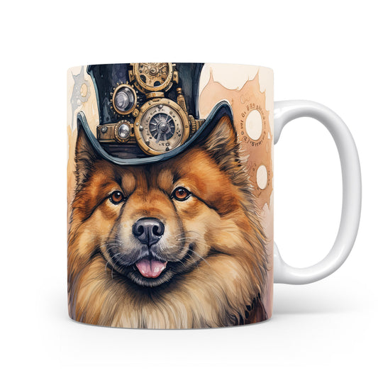 Hrnek s Čau-Čau a steampunk kloboukem