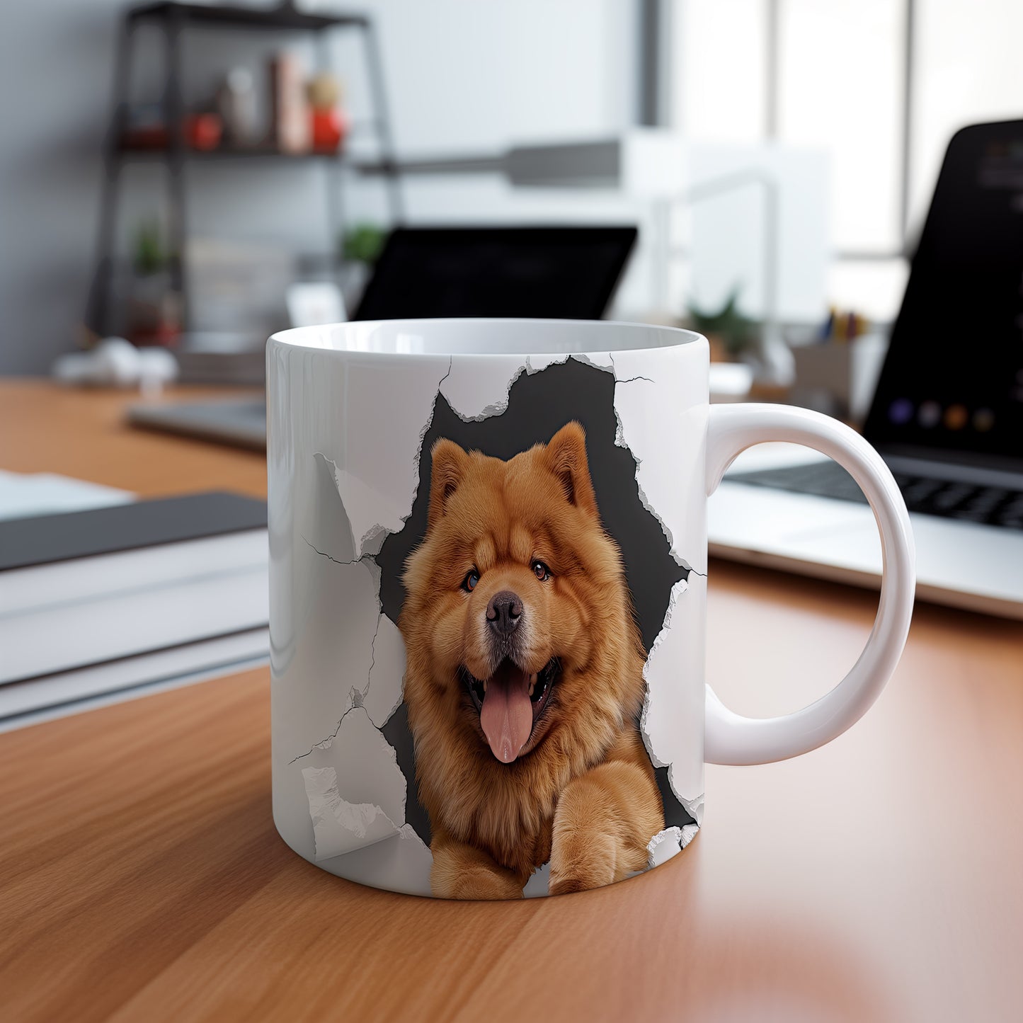Hrnek s chow chow psem 3D efektem