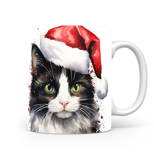 Hrnek se sovičkou v čepici Santa
