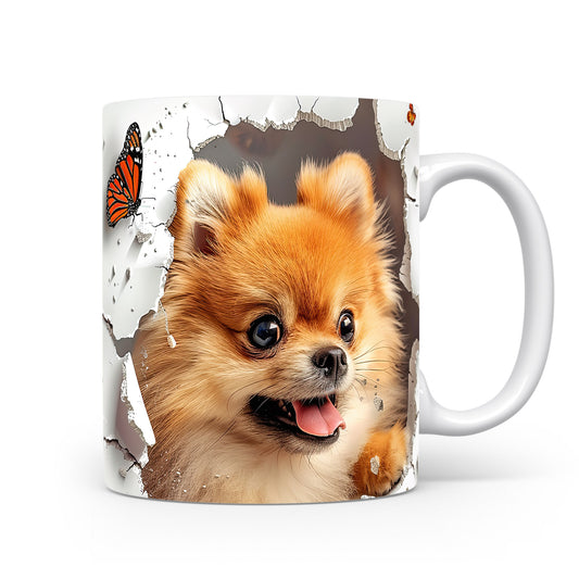 Hrnek s roztomilým pomeranianem