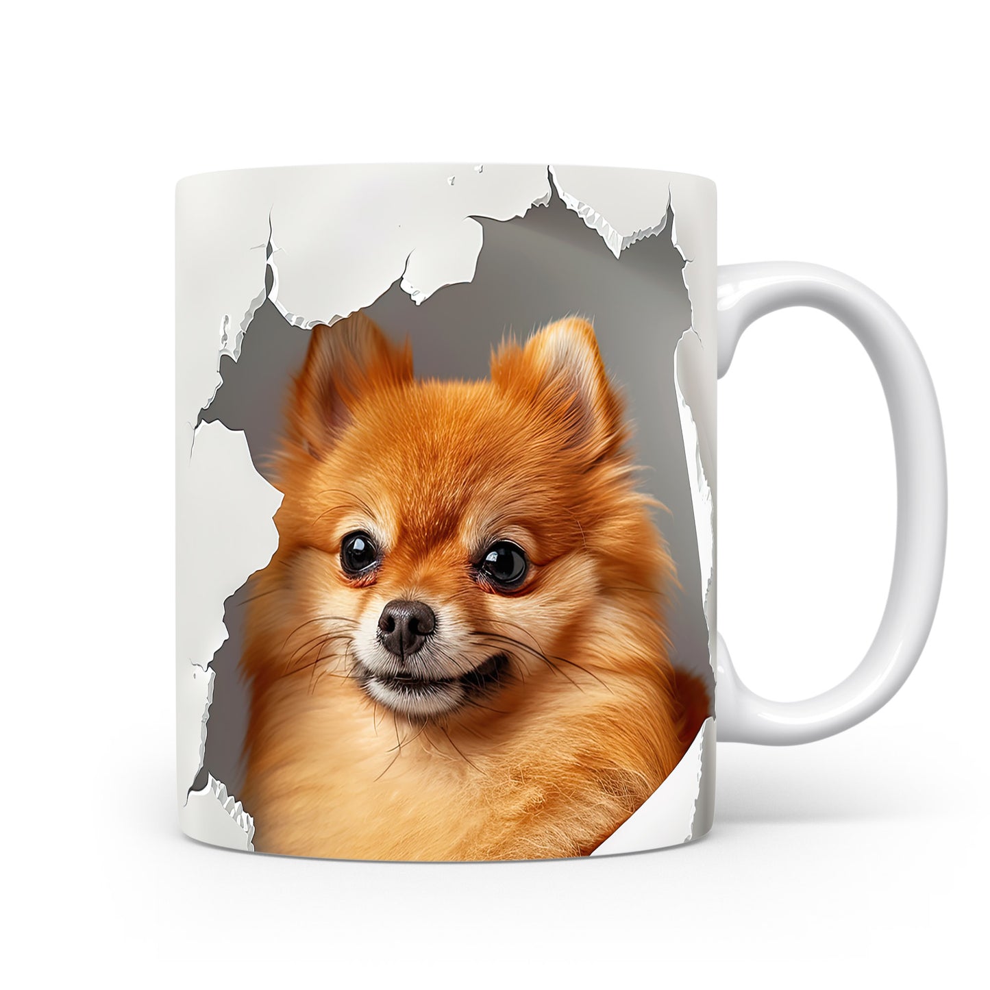 Hrnek s roztomilým Pomeranianem – roztomilým motivem