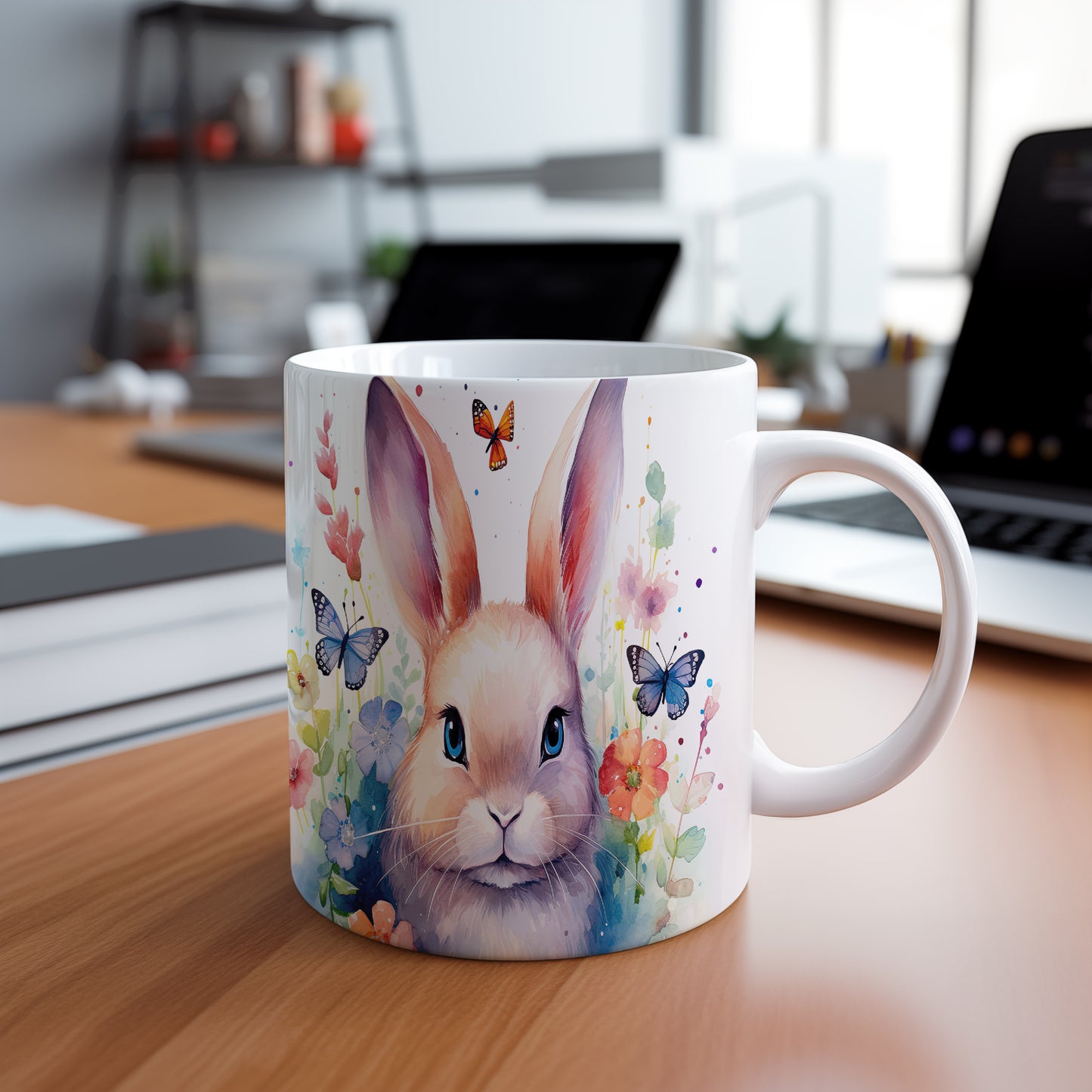 Hrnek s roztomilým králíkem – výrazným designem