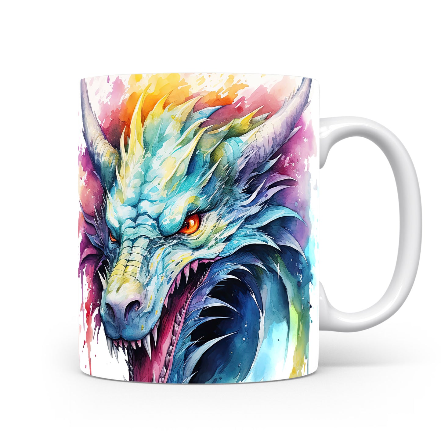 Hrnek s barevným drakem – výrazným designem