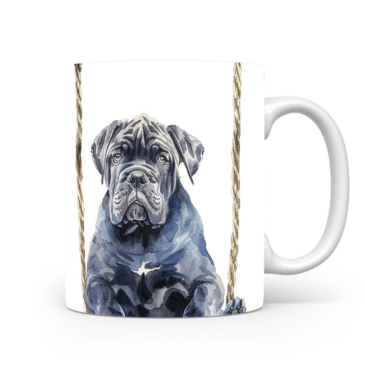 Hrnek s roztomilým Cane Corso – akvarelovým motivem