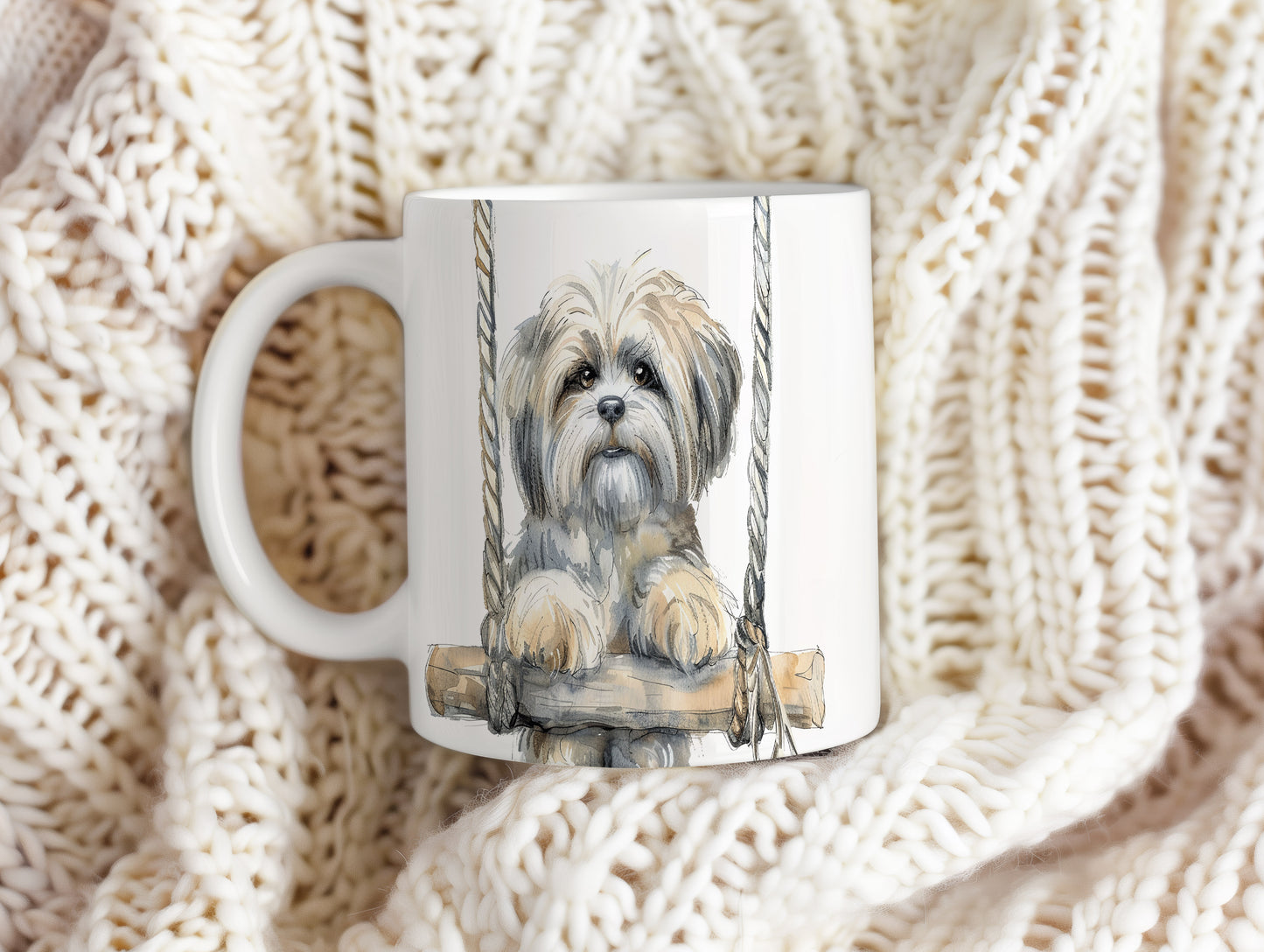 Hrnek se Shih Tzu na houpačce – výrazným designem