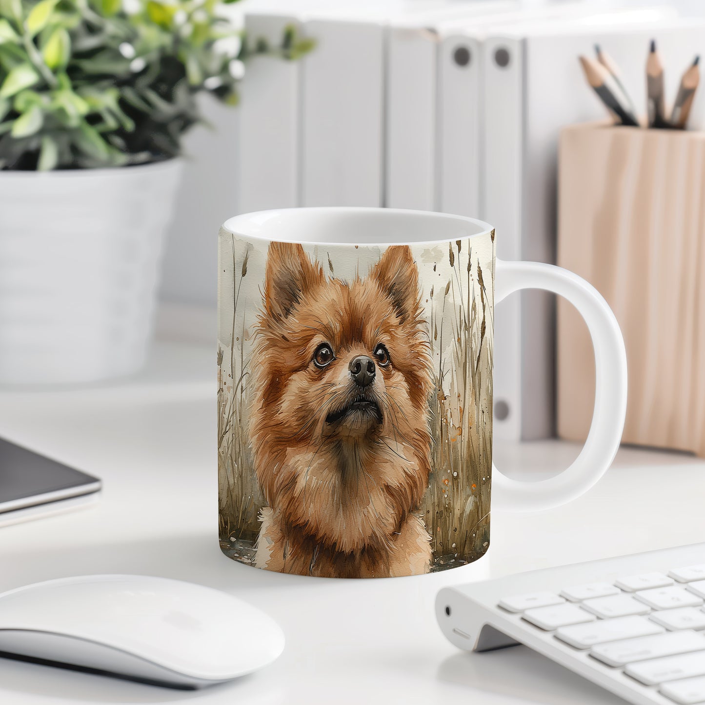 Hrnek s krásným pomeranianem