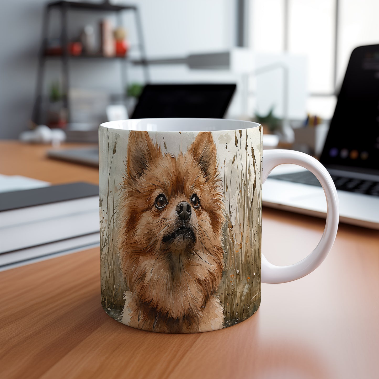 Hrnek s krásným pomeranianem