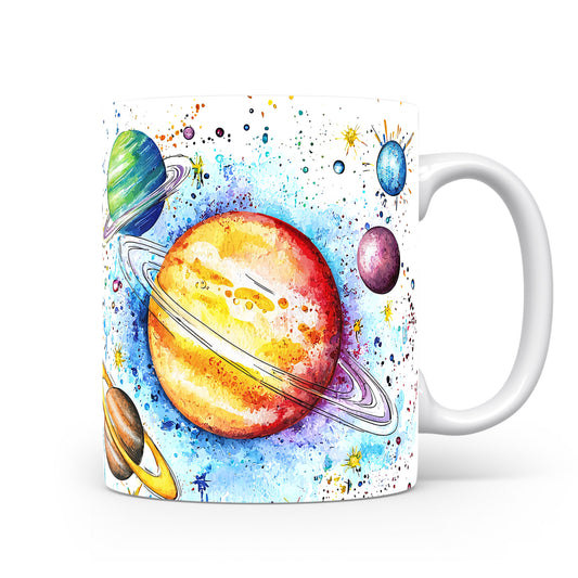 Hrnek s planetami a vesmírem