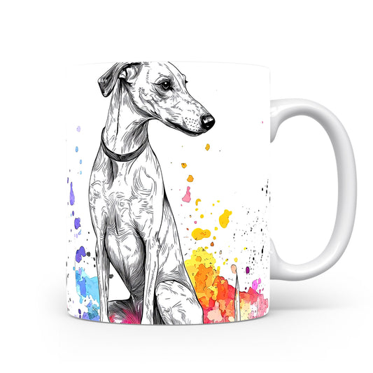 Hrnek s elegantním podzimním greyhoundem
