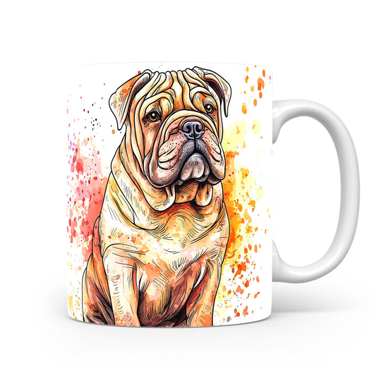 Hrnek se sharpei a veselým designem