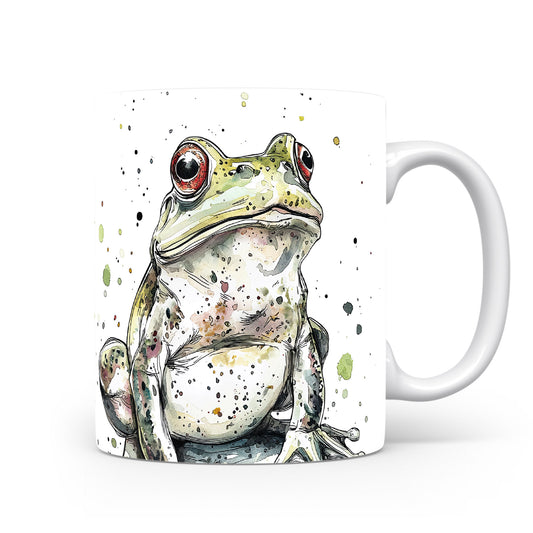 Hrnek s ilustrací žáby se skvrnami