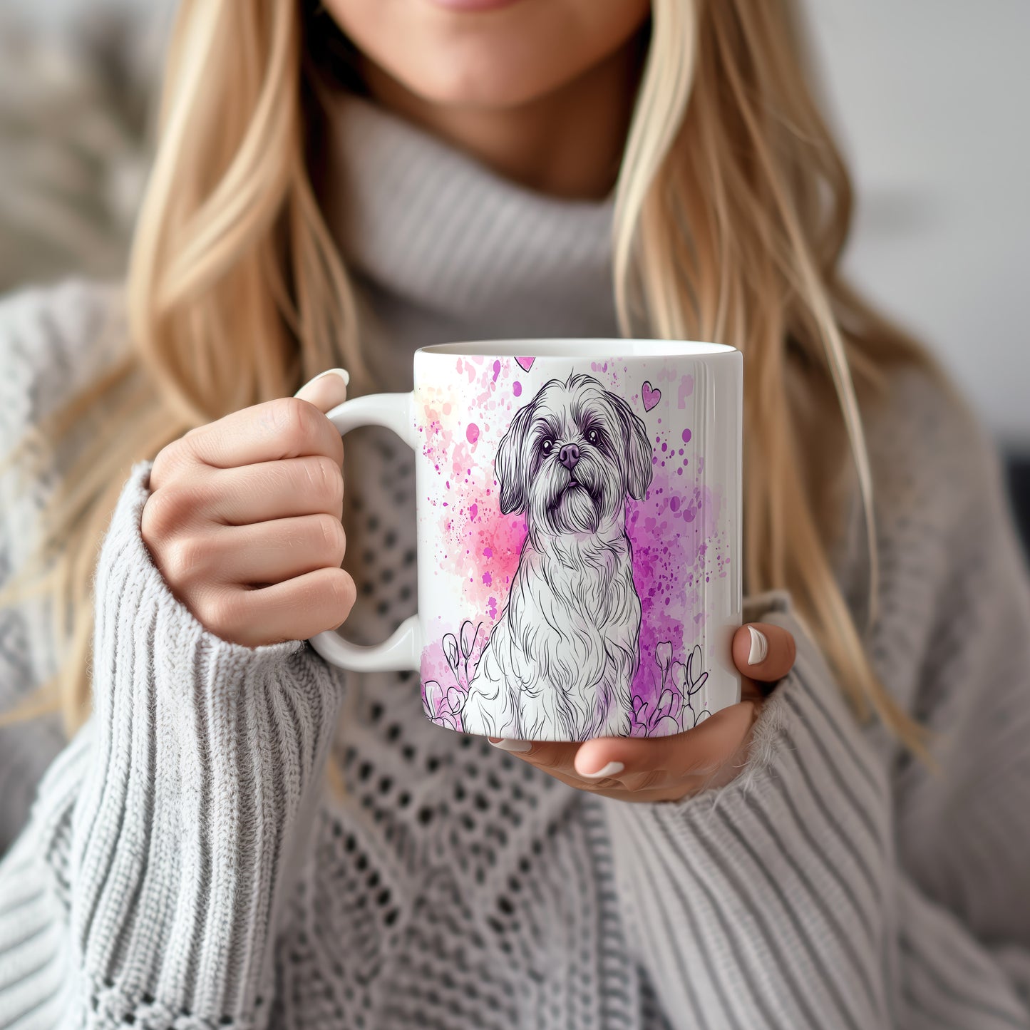 Hrnek s kresleným Shih tzu