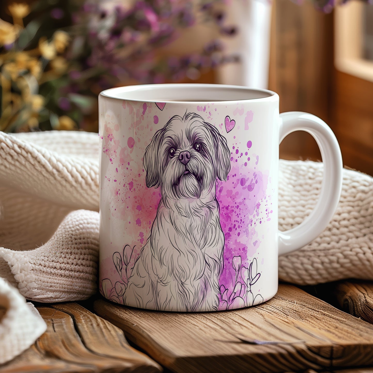 Hrnek s kresleným Shih tzu