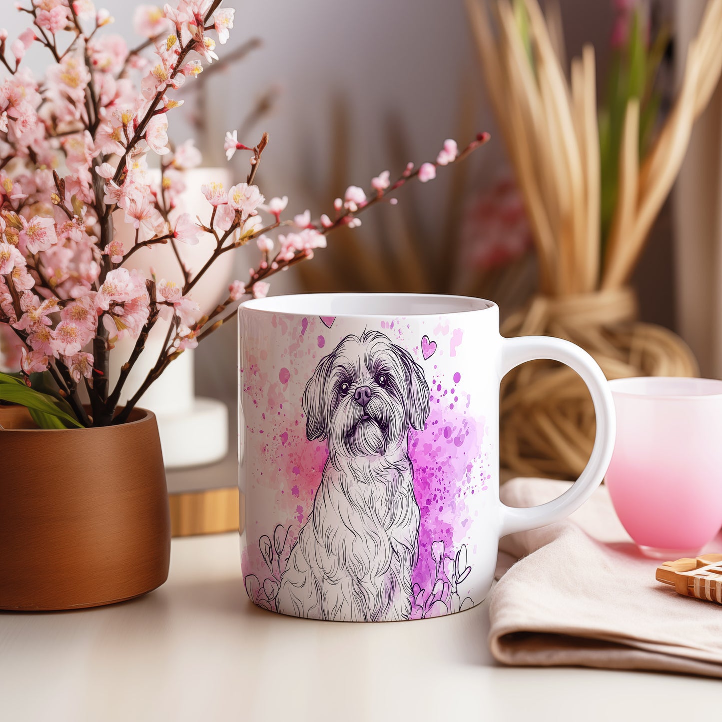 Hrnek s kresleným Shih tzu