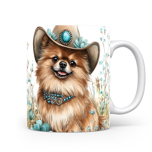 Hrnek s Pomeranianem v klobouku