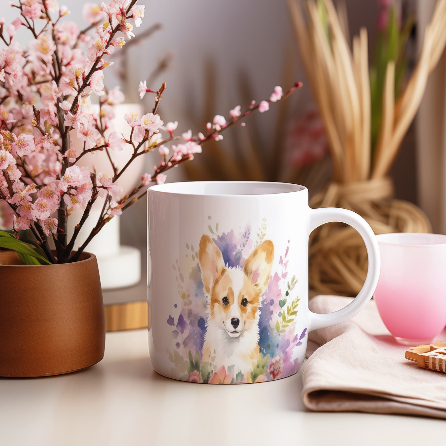 Hrnek s roztomilým corgi pejskem