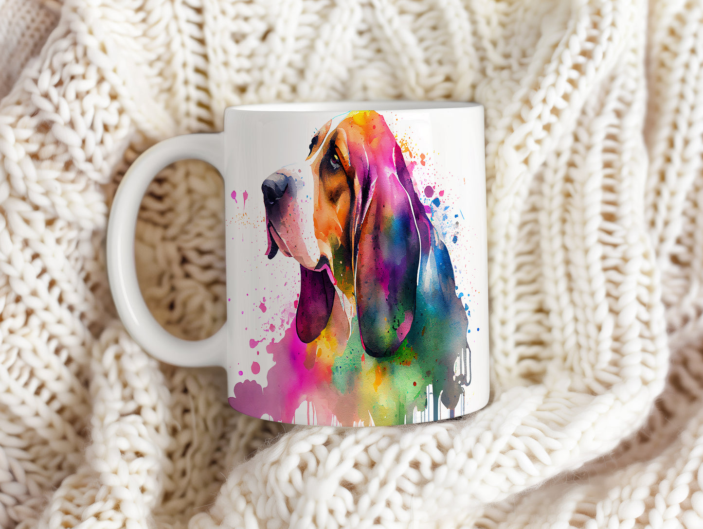 Barevný hrnek s motivem beagle pro milovníky psů