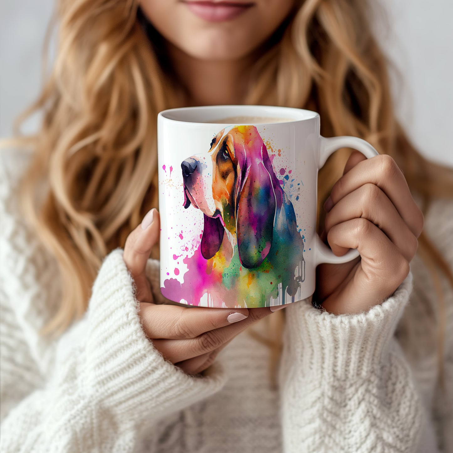 Barevný hrnek s motivem beagle pro milovníky psů