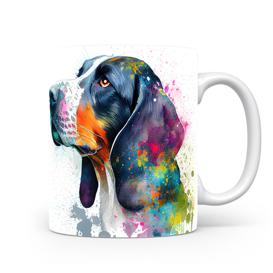 Hrnek - basset hound v akvarelových barvách – akvarelovým stylem