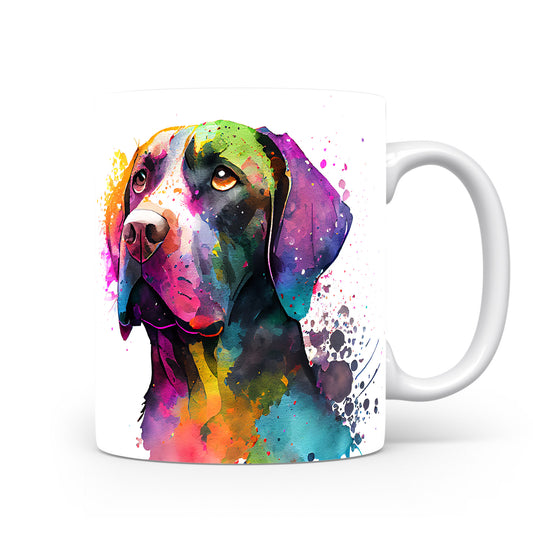 Barevný hrnek s ilustrací labradora - originální design pro milovníky psů