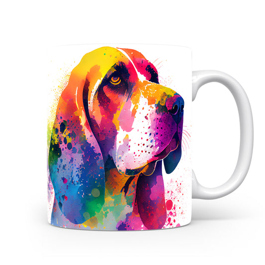 Barevný hrnek s motivem beagle – originální dárek pro milovníky psů
