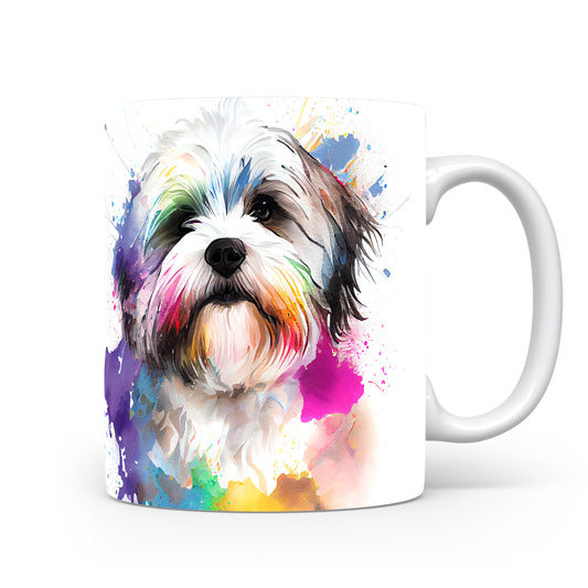 Barevný hrnek s ilustrací psího plemene Havanese
