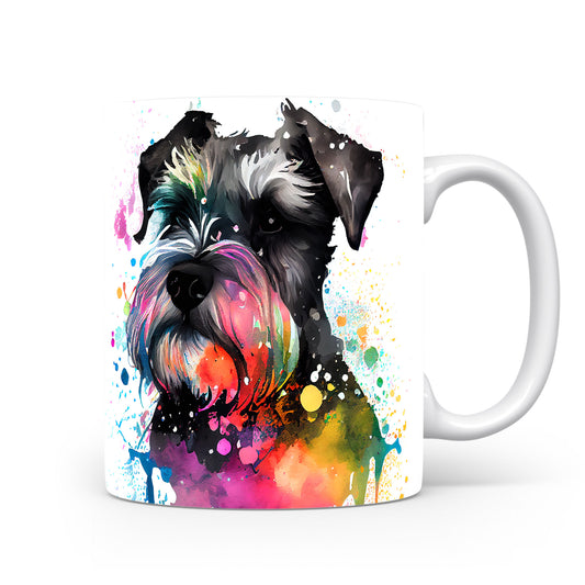 Barevný hrnek se schnauzerem – originální design pro milovníky psů