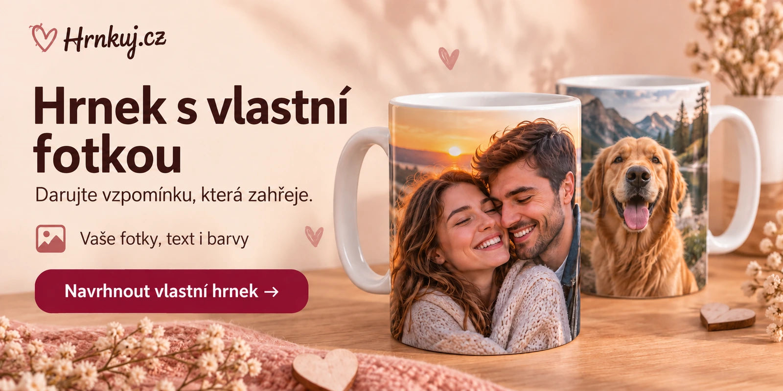 Hrnek s vlastní fotkou – darujte vzpomínku, která zahřeje. Navrhnout vlastní hrnek.